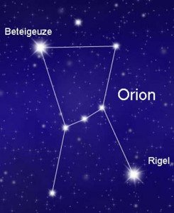 Rigel Yildizi Ve Orion